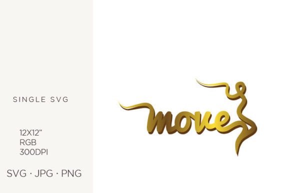 Abstract Person As a Part of Word Move Graphics & Icons