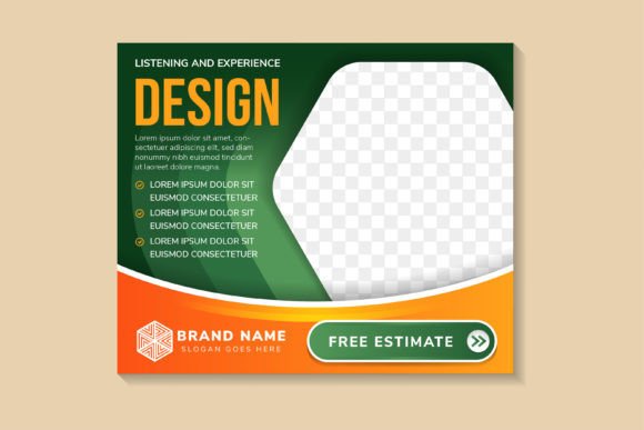 Experience Design Horizontal Banner: Graphics for Social Media Templates