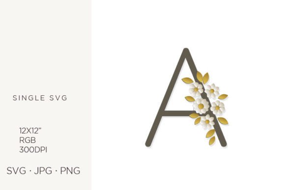Floral Monogram Graphics: Icons with Soft Elegance
