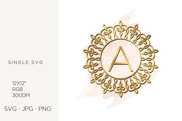 Golden Ornamental Monogram Letter A: Graphics & Icons for Elegant Branding