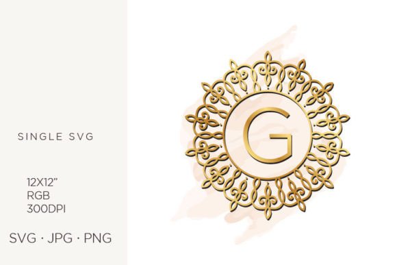Golden Ornamental Monogram Letter G: Premium Icons & Graphics