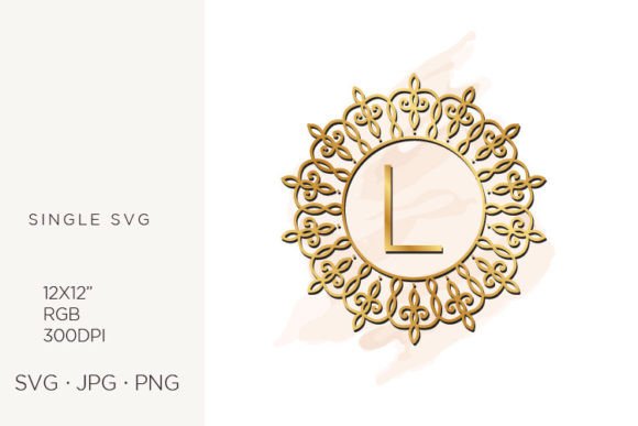 Golden Ornamental Monogram Letter L: Graphics & Icons for Elegant Branding