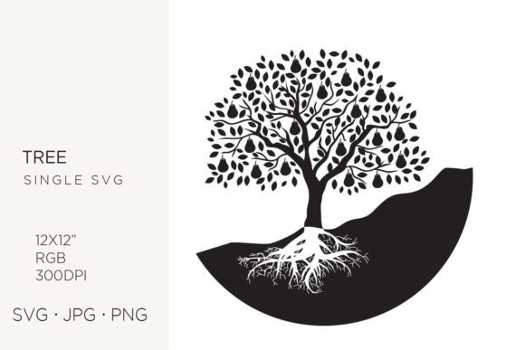 Peer Fruit Tree SVG Icon: Graphics & Icons for Brand Clarity