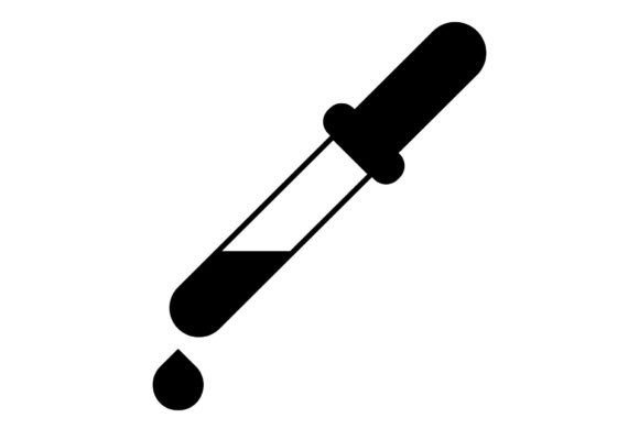 Pipette Flask Lab Vector SVG: Minimalist Icons & Graphics for Editorial Design