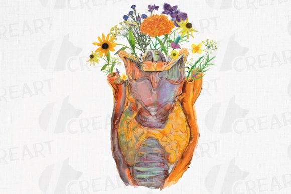 Prairie Flower Anatomical Larynx Thyroid