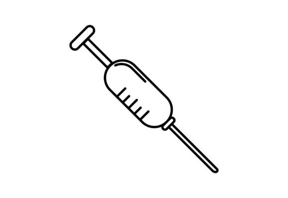 Syringe Clipart Vector Design SVG: Icons & Graphics for Science-Forward Brands