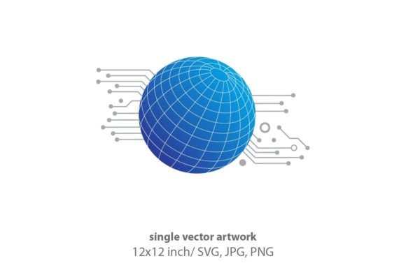 Technology, Globe Mother Board Graphics & Icons