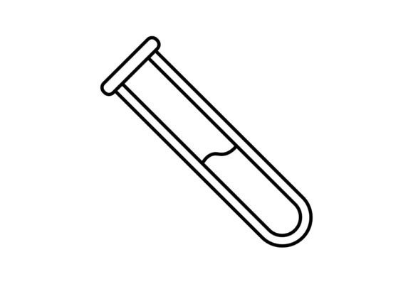 Test Tube Vector SVG: Minimalist Icons & Graphics for Local Branding