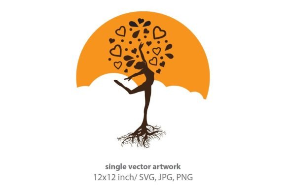Tree Woman, Mother Earth, Vector