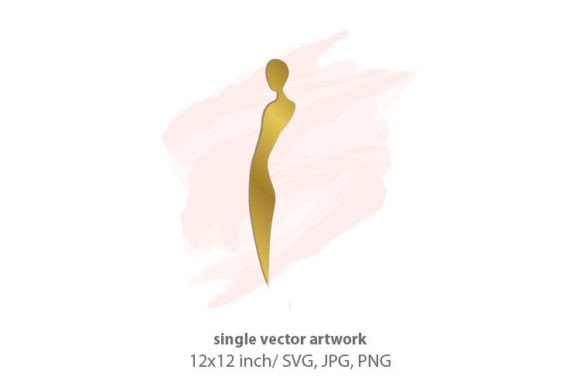 Watercolor Splash Lady Silhouette SVG Graphics