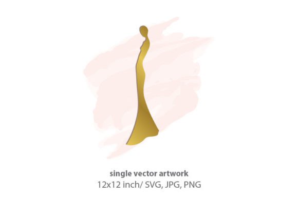 Watercolor Splash Silhouette of a Woman: Graphics & Icons