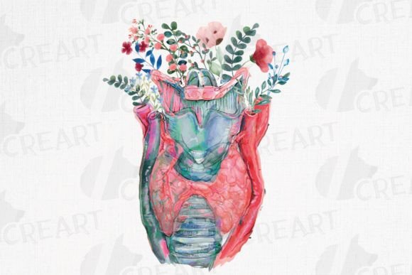 Watercolour Floral Larynx Graphics & Print Templates